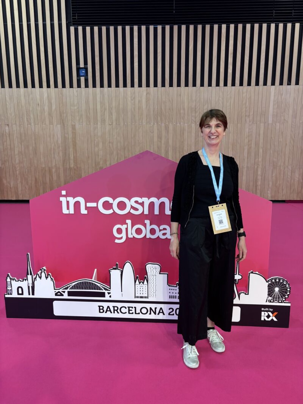 Heidi Beatty at in-cosmetics Global in Barcelona